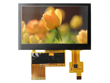 4.3" Higt Brightness CTP TFT Display Module 480x272 1100nits, 40pins RGB Interface
