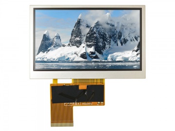 4.3" TFT Display Module 480x272 300nits, 40pins RGB Interface