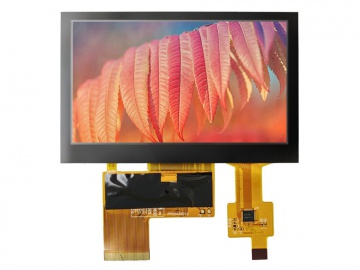4.3" PCAP TFT Display Module 480x272 250nits, 40pins RGB Interface