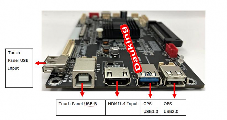 DK-4K02 4k 2k LCD panel driver board monitor board; 2560*1440 LVDS ...