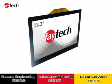 faytech 13.3inch Capacitive Touch Kit Optically bonded, 1920x1080, 10 refers to touch function, USB-Touch connection, LVDS Interface, Windows /Android/Linux/mac supported