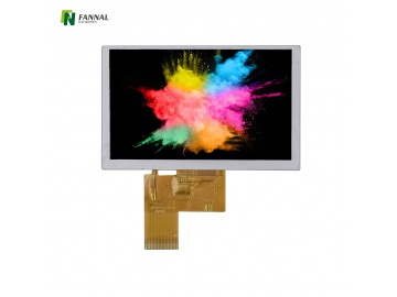 5inch TFT display, 800*480, IPS LCD, 40PINS, TTL, Industrial LCD Screen, 500cd/m&sup2;,