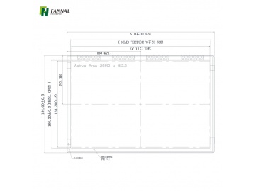 12.1 inch Industrial TFT LCD Resolution 1280x800 Brightness 550cd/m2 30PINS LVDS
