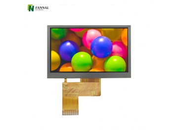 4.3inch TFT display 480x272 IPS LCD 40PINS RGB Industrial LCD Screen 500cd/m&sup2;