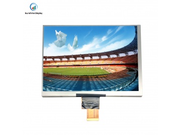 8inch 1024x768Resolution IPS TFT LCD Module with LVDS Interface with 400cd/m2 brightness