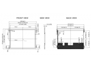 Sunlight Readable 10.4inch TFT LCD Screen 1024x768res LVDS Inerface with 1200cd/m2 brightness