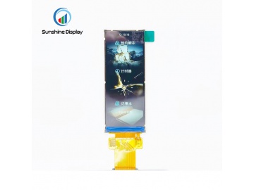 High Brightness 2.86 inch Bar Type TFT LCD Screen 376x960 with MIPI Interface