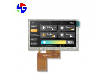 4.3 inch TFT LCD Module 480x272 IPS LCD 300cd/m² RGB