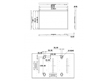 43-inch, 1920*1080, 2000 brightness, 51pins, LVDS interface highlight screen, advertising machine