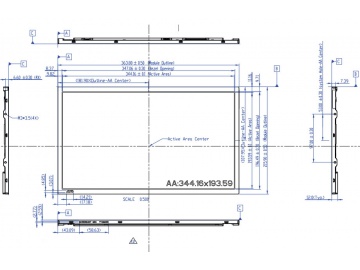15.6-inch, 1920 * 1080, 1000 brightness, 30pins, LVDS interface highlight screen, advertising machine