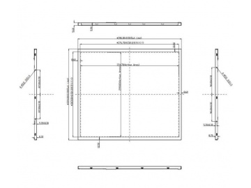 19-inch, 1280 * 1024, 1000 brightness, 30pins, LVDS interface highlight screen, advertising machine