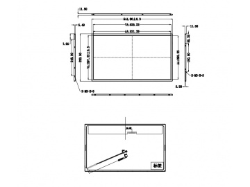 23.6-inch, 1920*1080, 1000 brightness, 30pins, LVDS interface highlight screen, advertising machine
