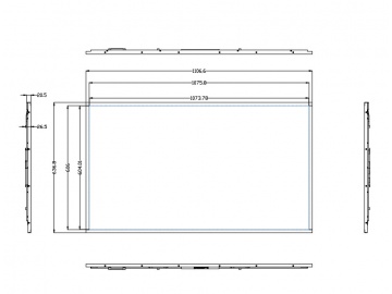 49-inch, FHD 1920*1080, 1500 brightness, 51pins, LVDS interface highlight screen, advertising machine