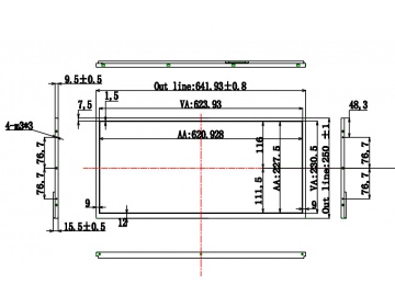 26-inch, UHD 3840*1440, 500 brightness, 51pins, EDP interface highlight screen, advertising machine