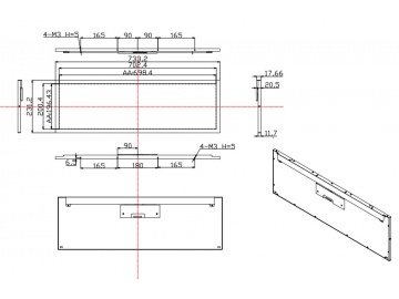 28.8-inch, 1920*540, 700 brightness, 51pins, LVDSinterface highlight screen, advertising machine