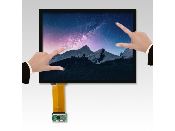 15"PCAP Touch Display, 1024x768, 1800nits, B/L 50Khr, LVDS USB/I2C Interface, COB Type, Air Bonding, Support 10 points touch