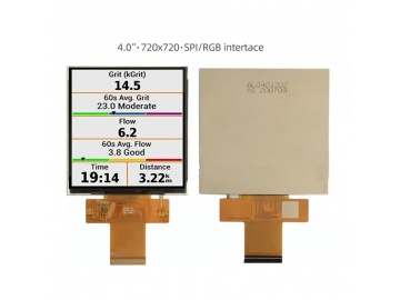 4-inch TFT LCD display 720x720 700 brightness RGB/SPI 45PINS square LCD screen NV3052C