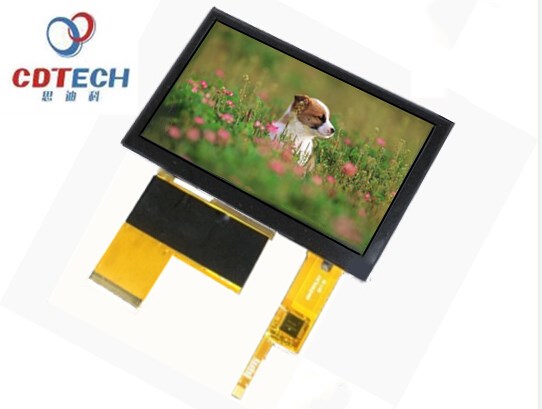 S043PWQ21NG-DC07 4.3" 480*272 With CTP, 300nits, 40pins RGB Interface ...