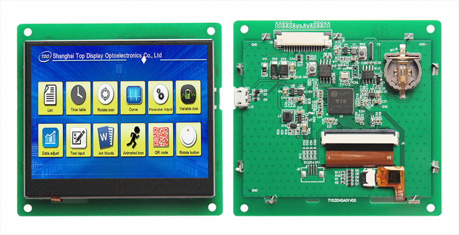 TY035VGC13CT TDO UART CTP 3.5 inch 640*480 lcd display module with ...