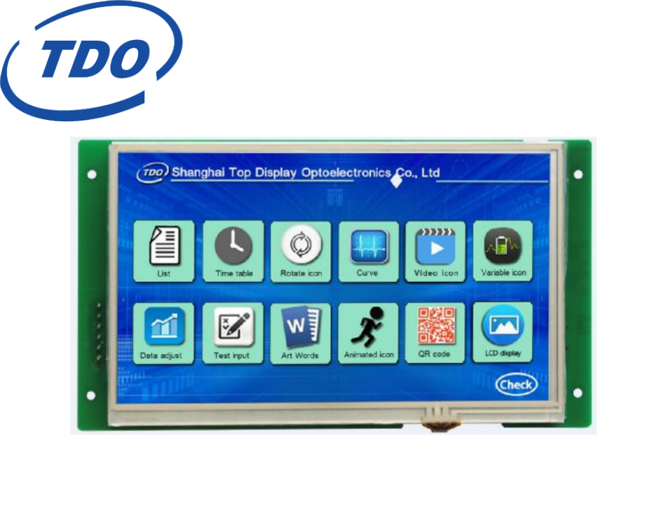 TY070WVC01CT TDO 7 Inch UART 800*480 TN display TTL with CTP Shanghai