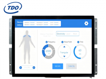 TDO 15-inch resolution 1024&times;768 LCD screen with touch display serial port screen, medical-grade UI development