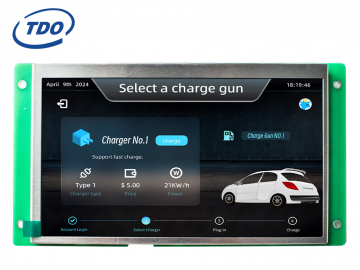 TDO 7-inch intelligent LCD display touch serial port screen with a resolution of 800*480 for audio and video playback, commercial grade