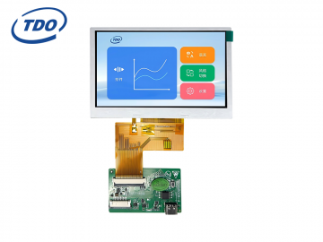 TDO 4.3-inch serial port LCD display touch screen IPS, industrial-grade with configuration /3.3TTL/UART