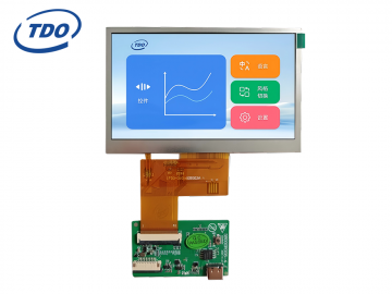 TDO 4.3-inch serial port LCD display touch screen horizontal small board TR230M/IPS viewing Angle smart home