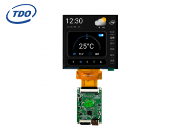 TDO 3.4-inch serial port screen, RS232/TTL communication, human-machine interaction with configuration, LCD touch screen