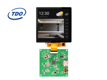 TDO 480*480 4 inch HDMI to MIPI resolution , square IPS lcd display solution, integrated USB touch