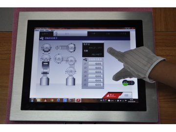 15" 1024*768, Industrial P-CAP Multi-touch Monitor, Support VGA , DVI-D, HDMI Video Input